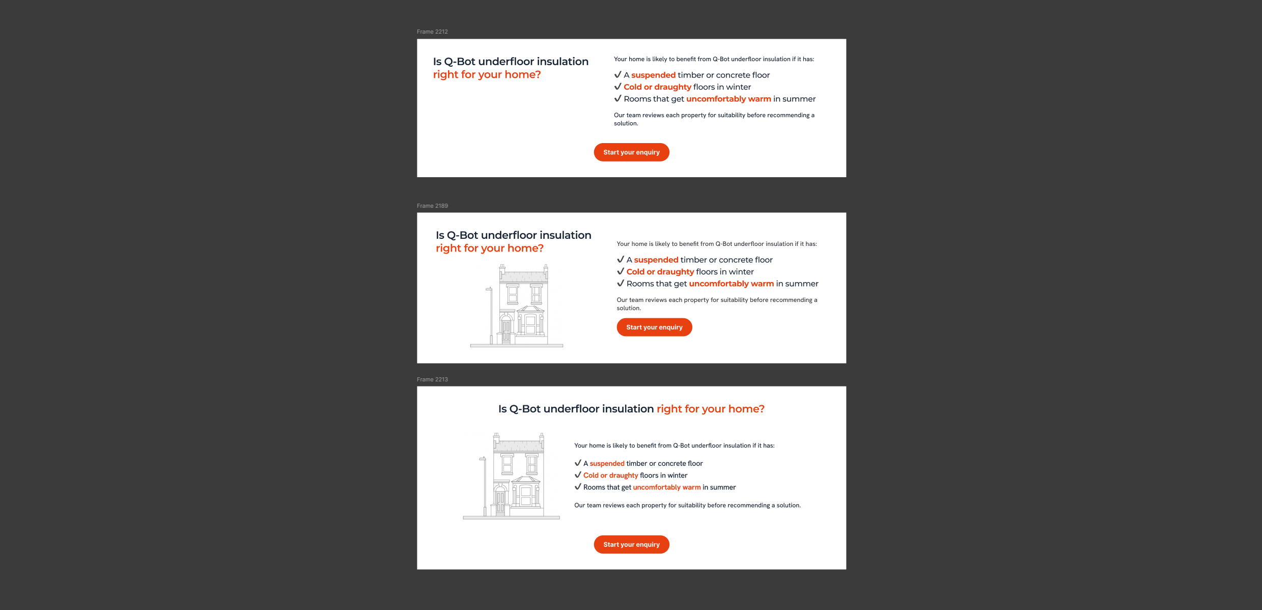 Suitability section design